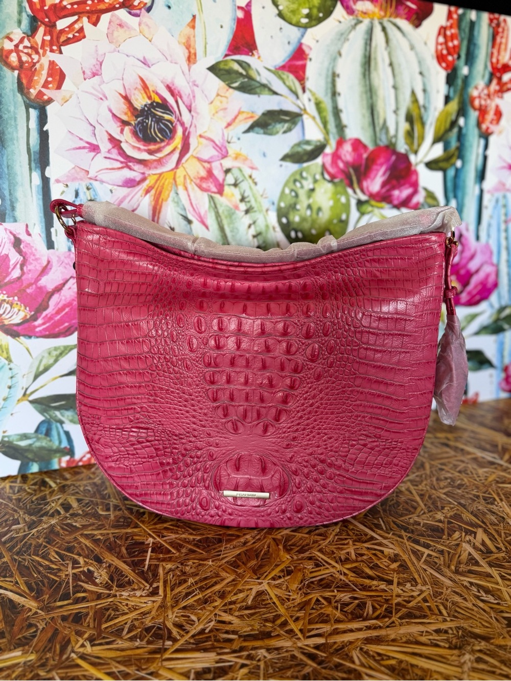 Brahmin Kathleen Rose Peony Keepsake Shoulder Bag NWT still in wrapping FIRM